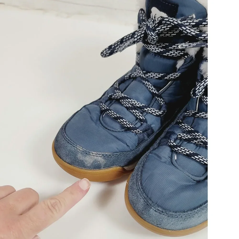 SOREL Whitney II Flurry Boot Waterproof Suede Winter Boots in Uniform Blue, sz 6